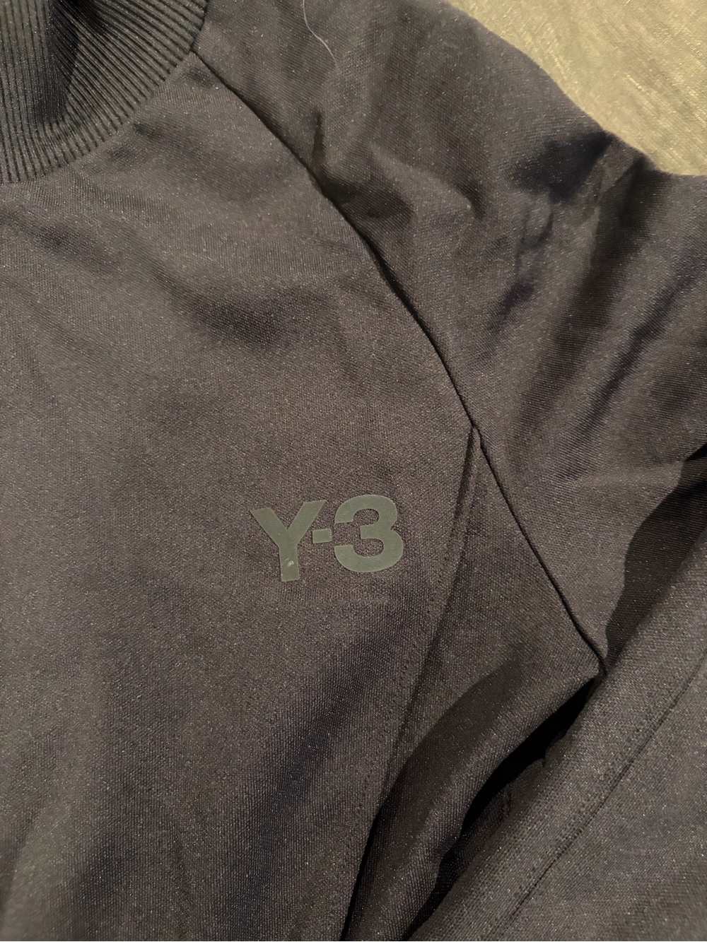 Y-3 Black Logo Crewneck Jacket